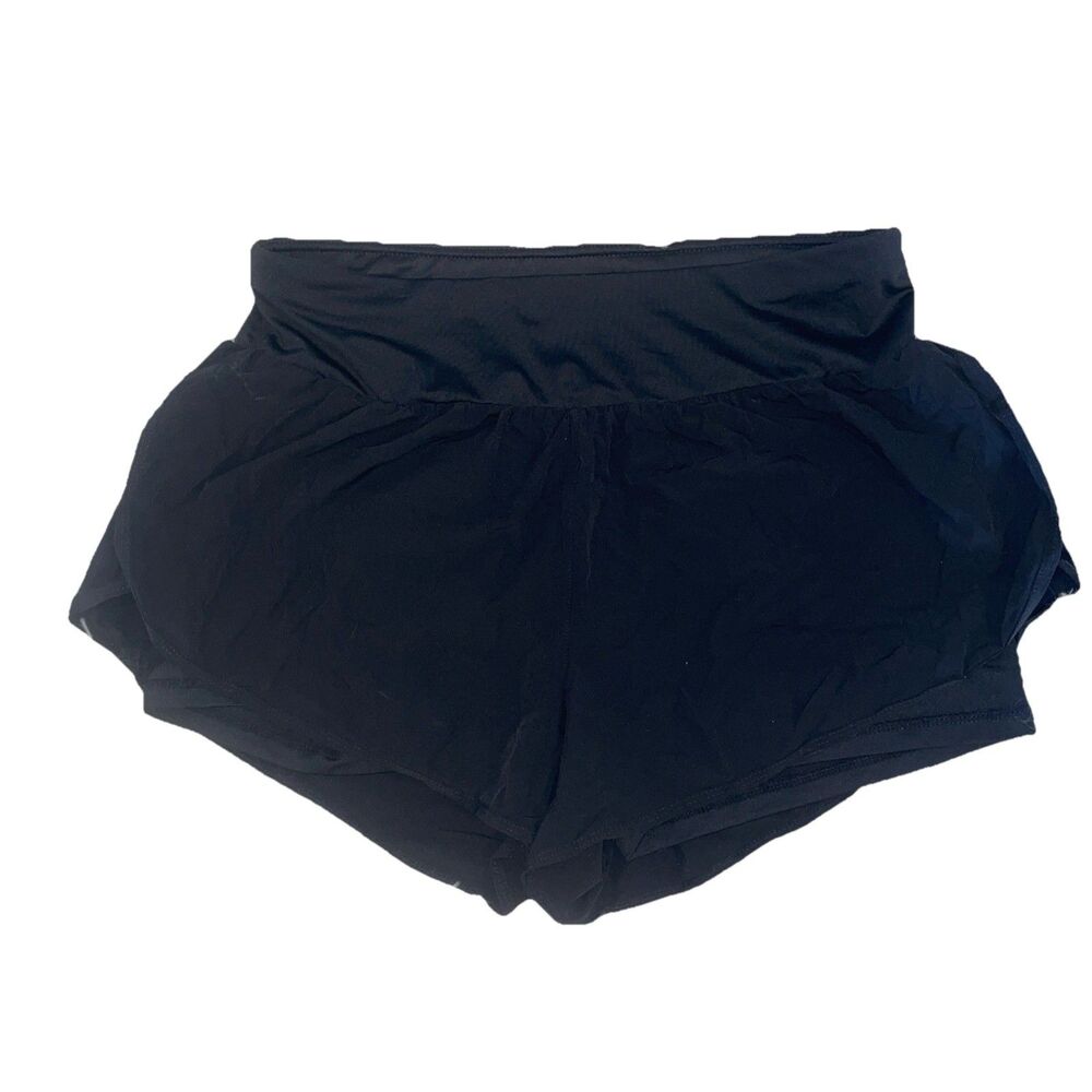 Cadmus Women’s Size XL Black Running Shorts W/built In Liner Stretchy Comfort